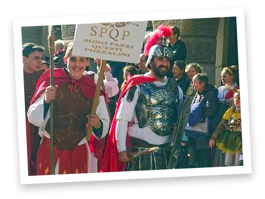 costume da centurione indossato